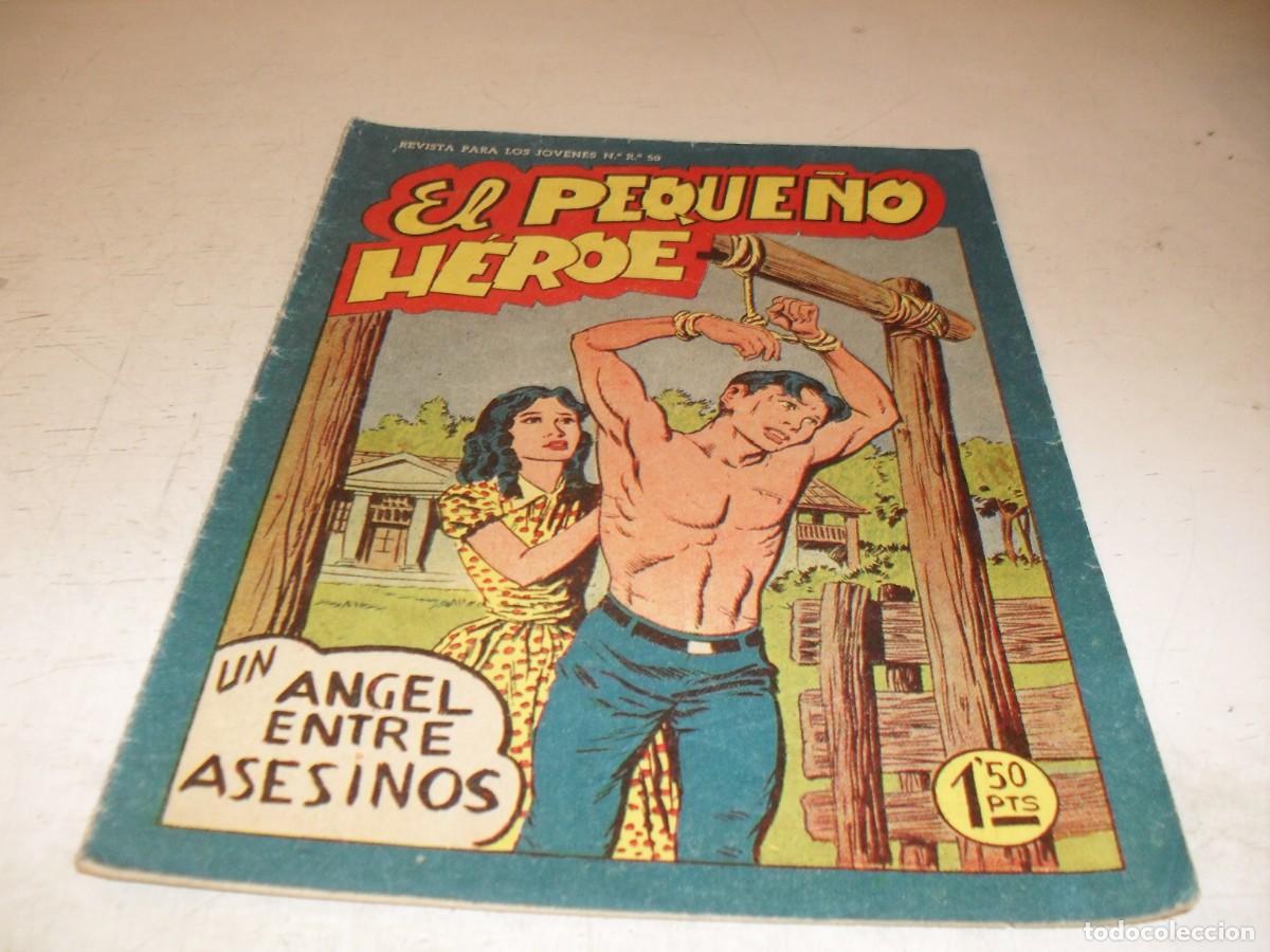 Tebeos: (ORIGINAL),EL PEQUE&Ntilde;O HEROE N&ordm; 66,UN ANGEL ENTRE ASESINOS,DE 120 ,MAGA,1957
