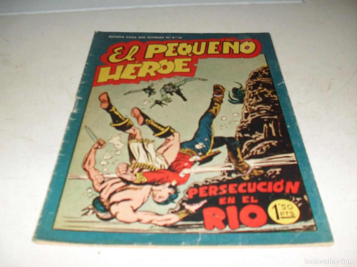 Tebeos: (ORIGINAL),EL PEQUE&Ntilde;O HEROE N&ordm; 60,PERSECUCION EN EL RIO,DE 120 ,MAGA,1957