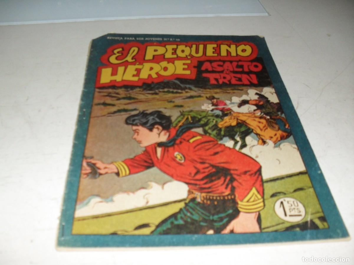 Tebeos: (ORIGINAL),EL PEQUE&Ntilde;O HEROE N&ordm; 59,ASALTO AL TREN,DE 120 ,MAGA,1957