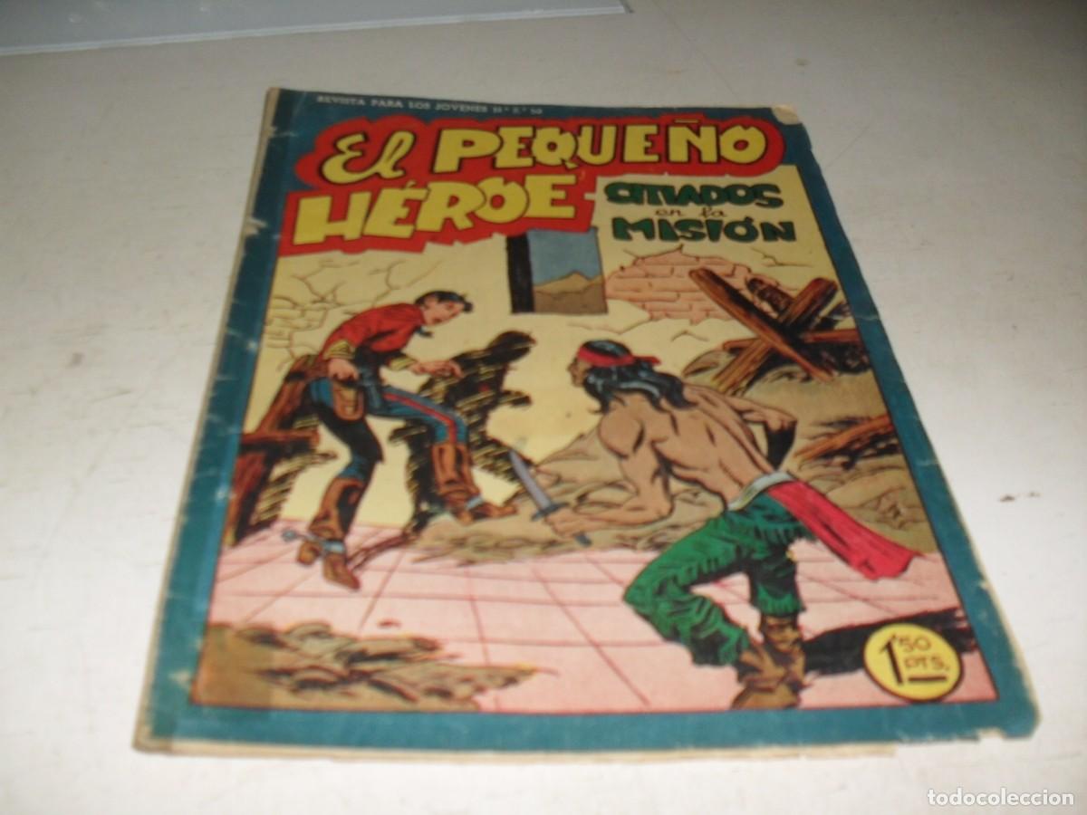 Tebeos: (ORIGINAL),EL PEQUE&Ntilde;O HEROE N&ordm; 53,SITIADOS EN LA MANSION,DE 120 ,MAGA,1957