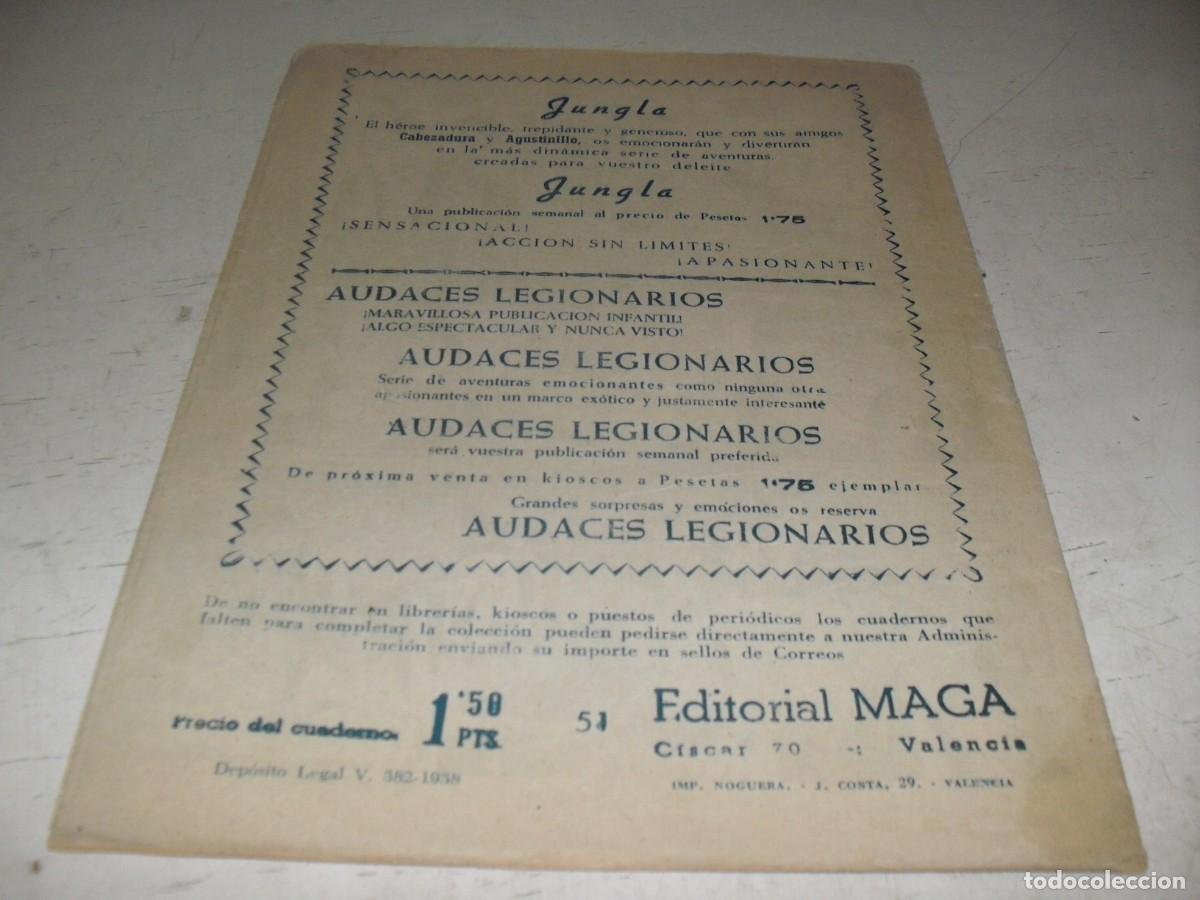 Tebeos: (ORIGINAL),EL PEQUE&Ntilde;O HEROE N&ordm; 51,EN PODER DE LOS APACHES,DE 120 ,MAGA,1957 - Foto 2