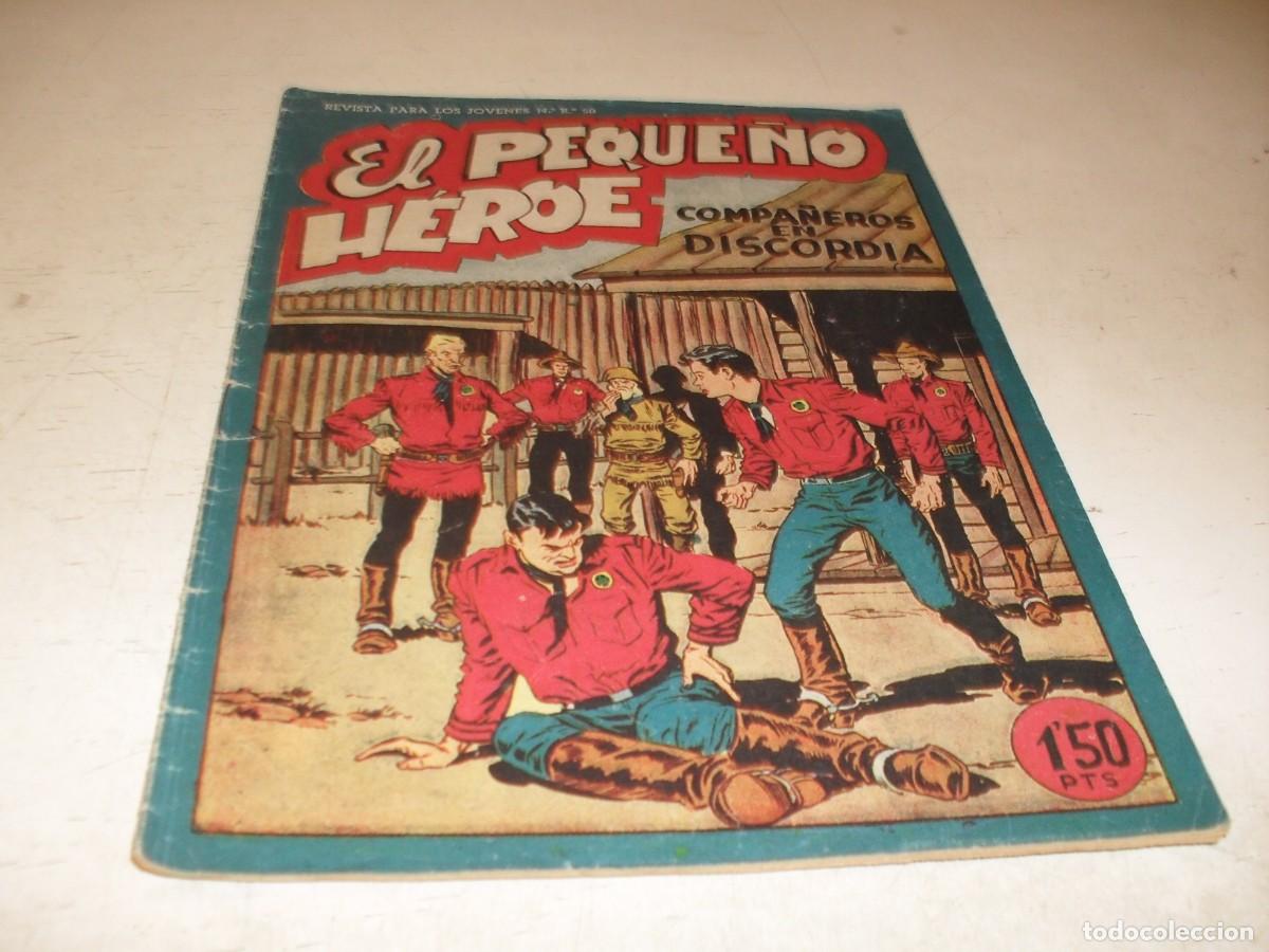 Tebeos: (ORIGINAL),EL PEQUE&Ntilde;O HEROE N&ordm; 33,COMPA&Ntilde;EROS EN DISCORDIA,DE 120 ,MAGA,1957