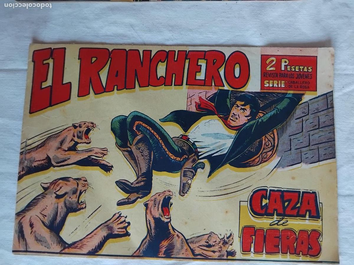 Tebeos: EL RANCHERO N&ordm; 3. EDITORIAL MAGA 1961. ORIGINAL.