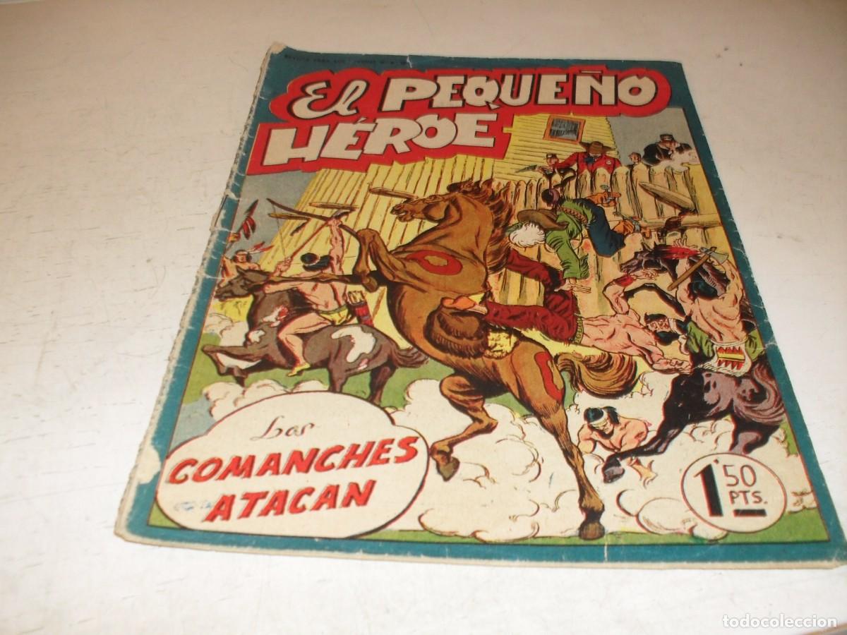 Tebeos: (ORIGINAL),EL PEQUE&Ntilde;O HEROE N&ordm; 10,LOS COMANCHES ATACAN,DE 120 ,MAGA,1957
