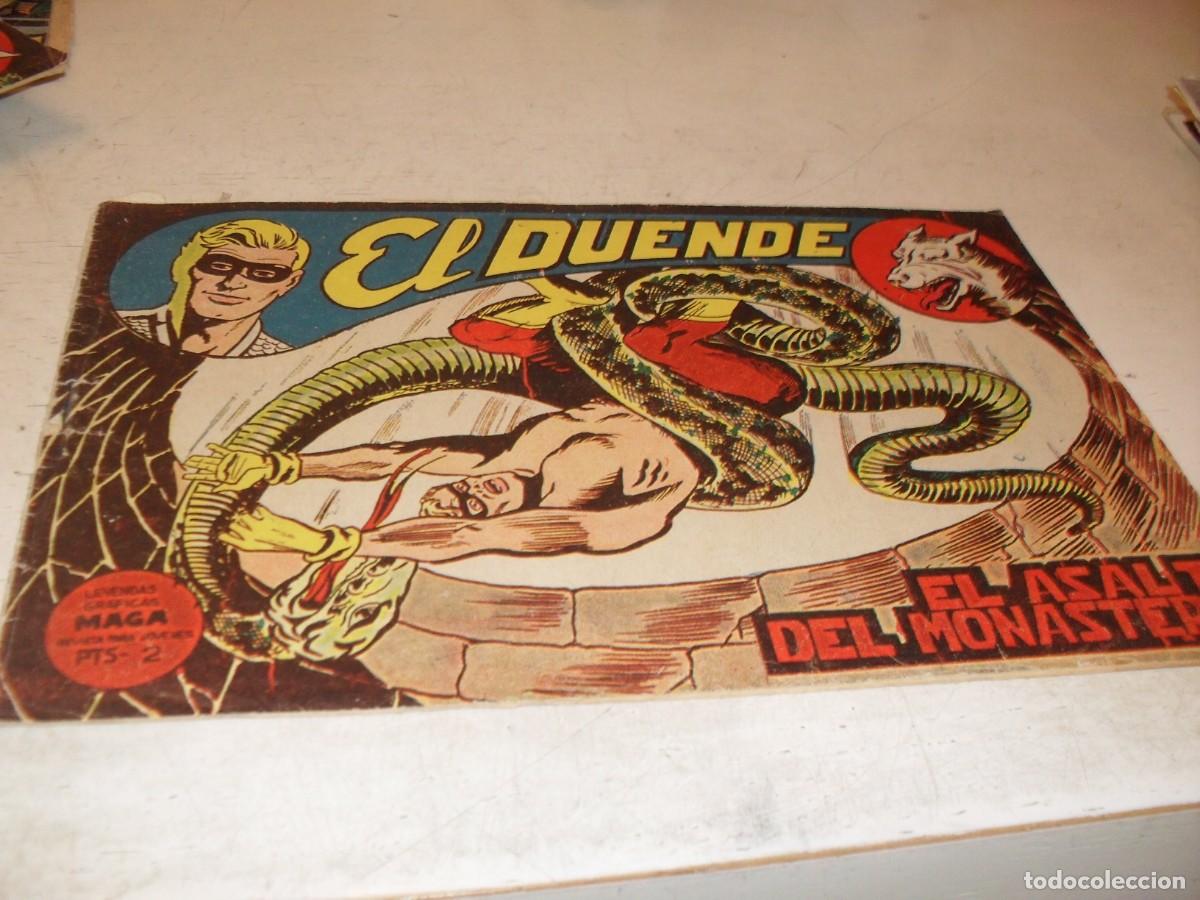 Tebeos: (ORIGINAL),EL DUENDE N&ordm; 38,EL ASALTO DEL MONASTERIO,DE 60,MAGA,1961