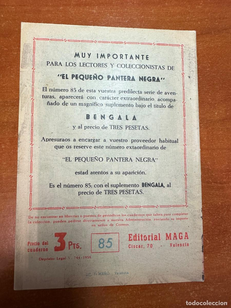 Tebeos: PEQUE&Ntilde;O PANTERA NEGRA NUM. 85 ORIGINAL EDIT. MAGA - Foto 2