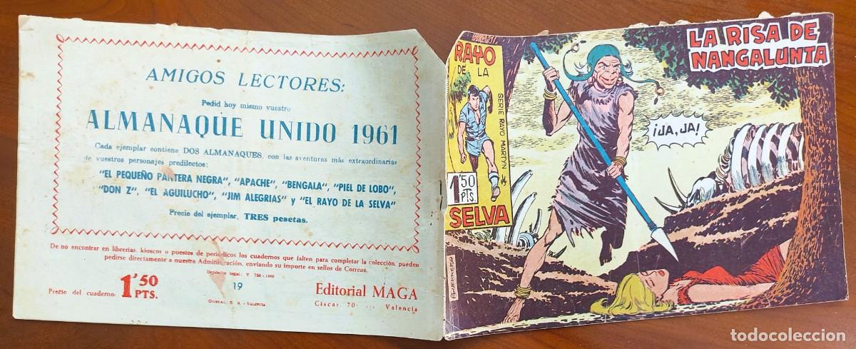 Tebeos: RAYO DE LA SELVA N&ordm; 19 - EDITORIAL MAGA - ORIGINAL DE &Eacute;POCA - Foto 2