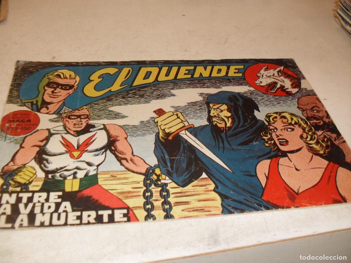 Tebeos: (ORIGINAL),EL DUENDE N&ordm; 18,ENTRE LA VIDA Y LA MUERTE,DE 60,MAGA,1961