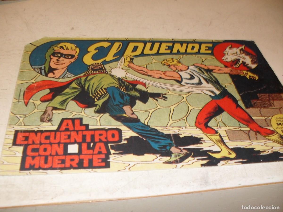 Tebeos: (ORIGINAL),EL DUENDE N&ordm; 13,AL ENCUENTRO CON LA MUERTE,DE 60,MAGA,1961