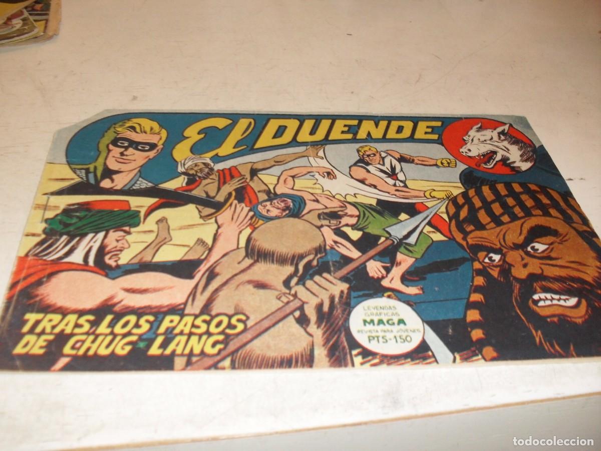 Tebeos: (ORIGINAL),EL DUENDE N&ordm; 9,TRAS LOS PASOS DE CHUG-LANG,DE 60,MAGA,1961
