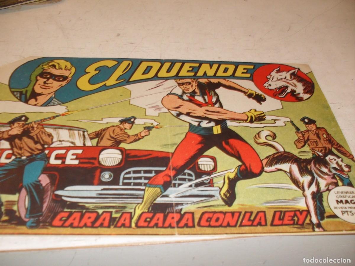 Tebeos: (ORIGINAL),EL DUENDE N&ordm; 7,CARA A CARA CON LA LEY,DE 60,MAGA,1961