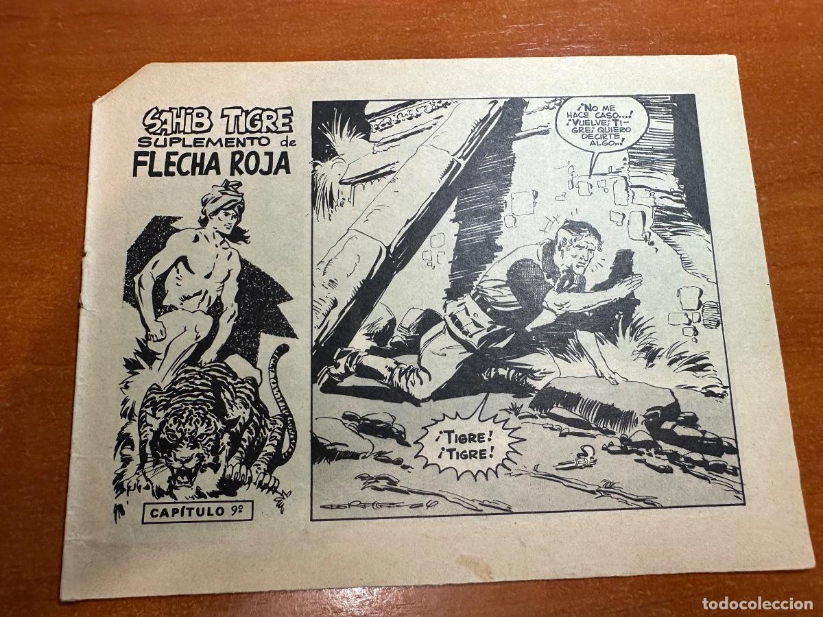 Tebeos: SAHIB TIGRE NUM. 9 SUPLEMENTO FLECHA ROJA ORIGINAL ED. MAGA