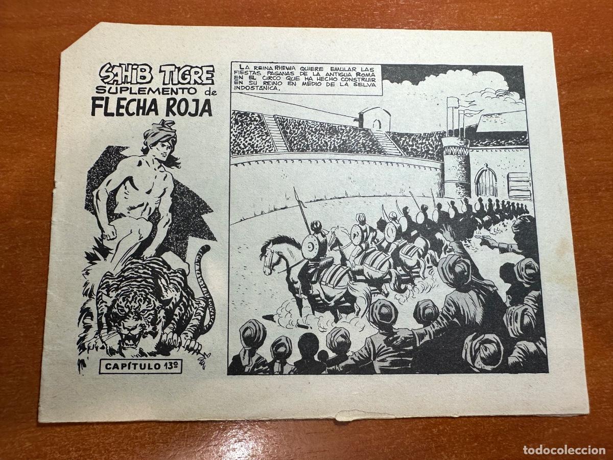 Tebeos: SAHIB TIGRE NUM. 13 SUPLEMENTO FLECHA ROJA ORIGINAL ED. MAGA