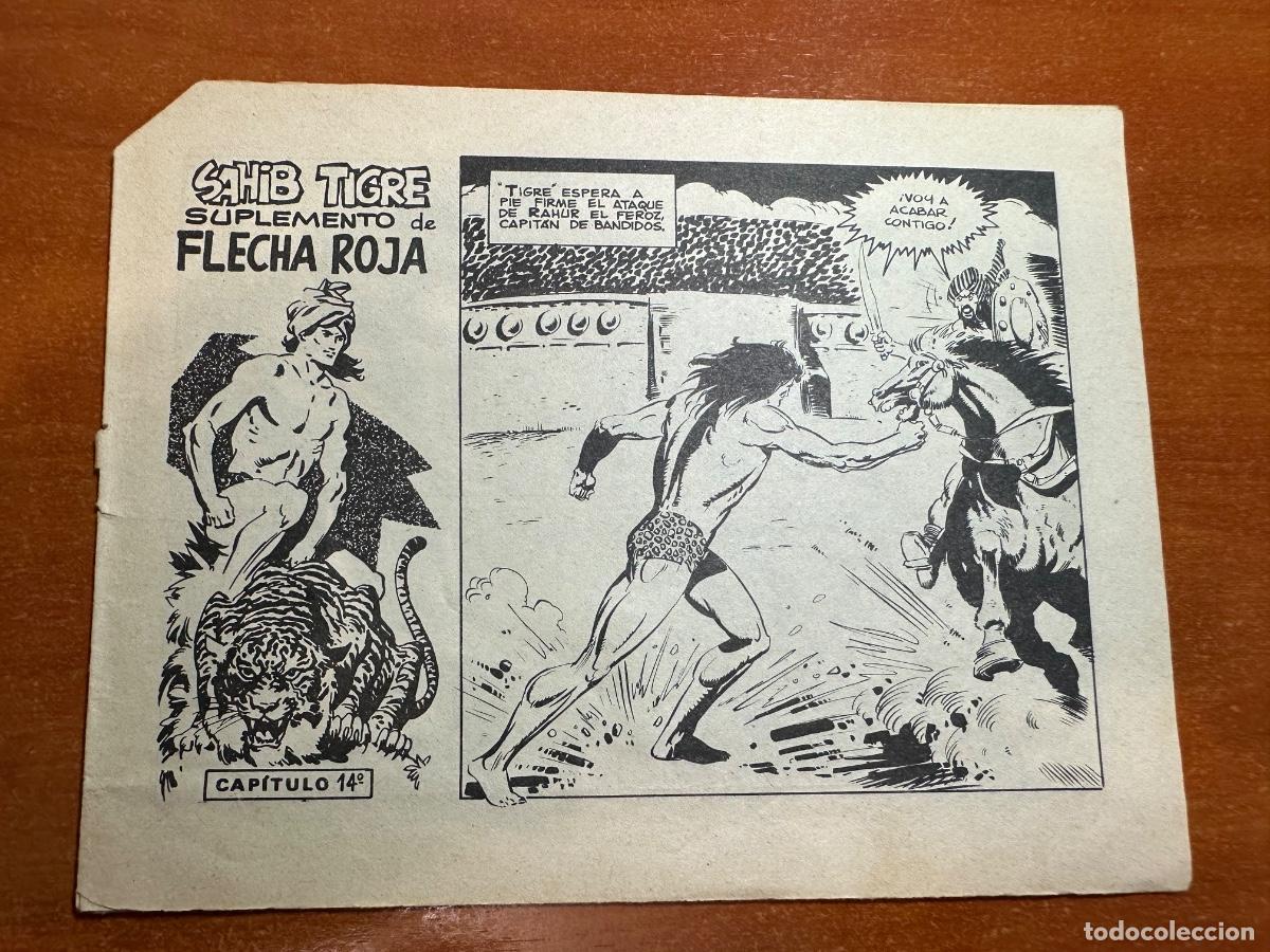Tebeos: SAHIB TIGRE NUM. 14 SUPLEMENTO FLECHA ROJA ORIGINAL ED. MAGA