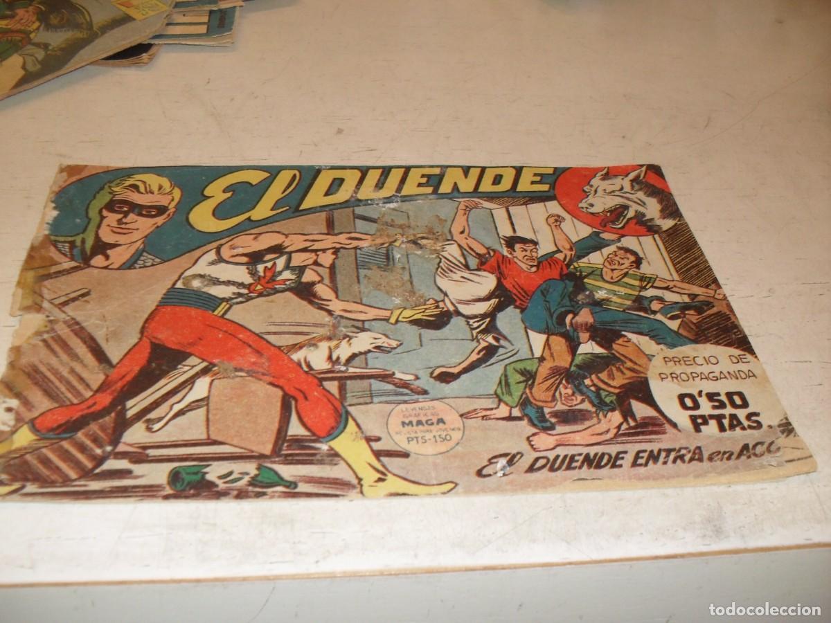 Tebeos: (ORIGINAL),EL DUENDE N&ordm; 1,EL PRIMERO,EL DUENDE ENTRA EN ACCION,DE 60,MAGA,1961