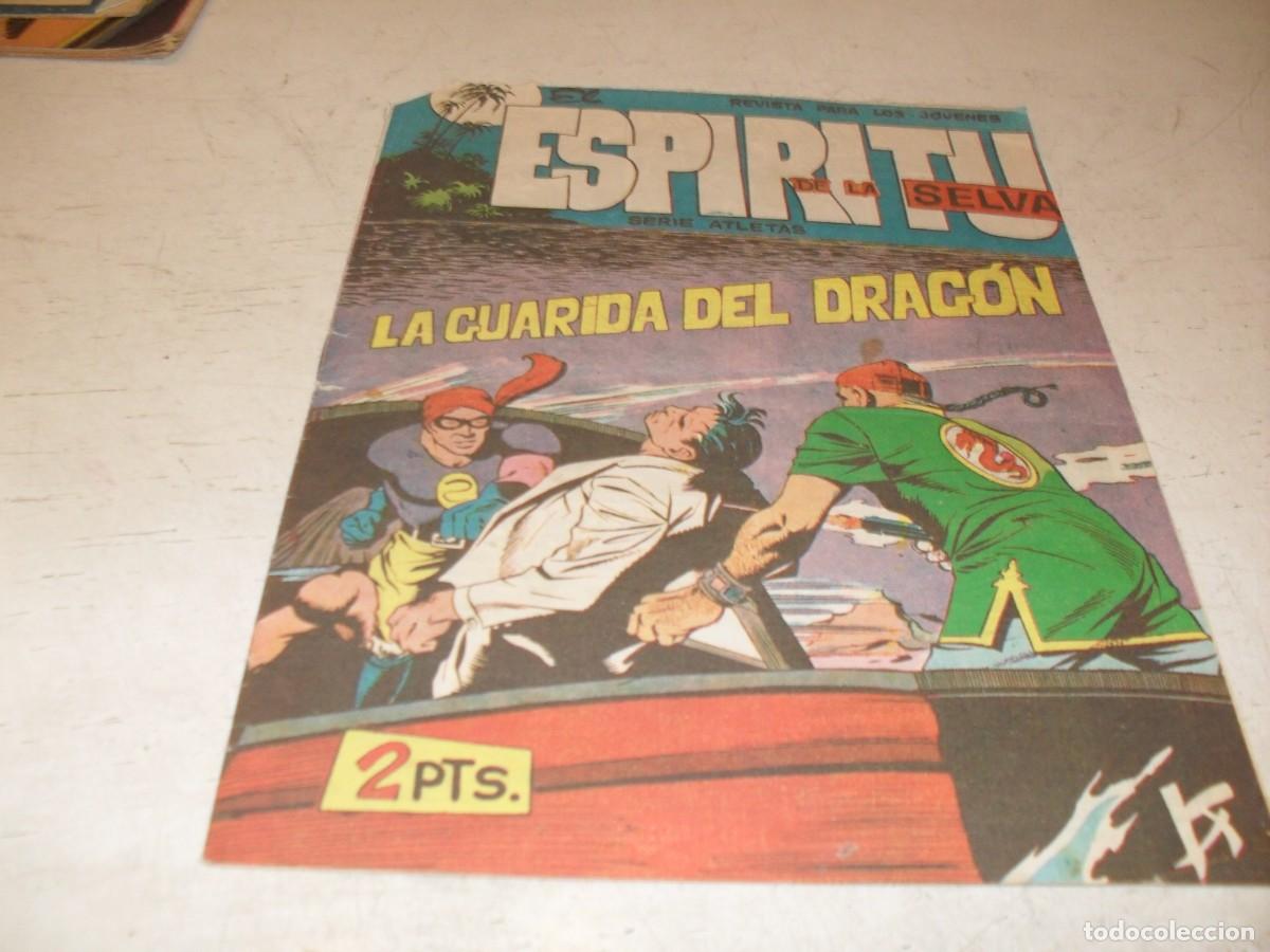 Tebeos: (ORIGINAL),EL ESPIRITU DE LA SELVA N&ordm; 77,LA GUARIDA DEL DRAGON,DE LOPEZ BLANCO,DE 90,MAGA,1962