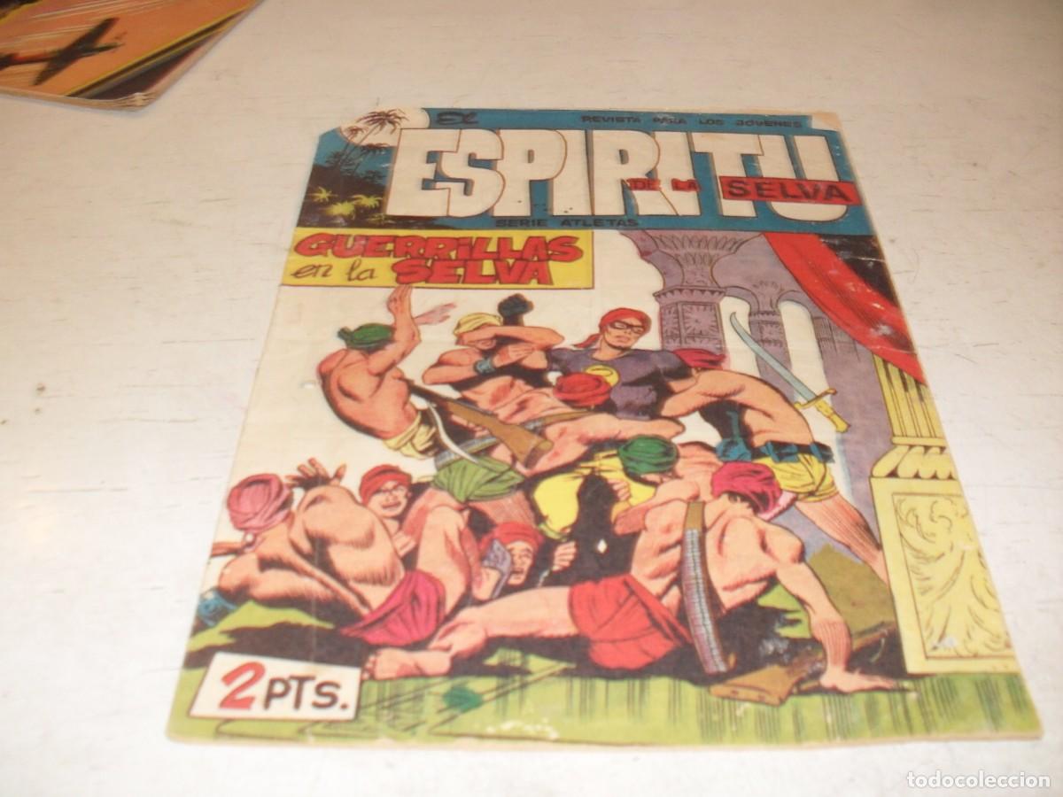 Tebeos: (ORIGINAL),EL ESPIRITU DE LA SELVA N&ordm; 60,GUERRILLAS EN LA SELVA,DE LOPEZ BLANCO,DE 90,MAGA,1962