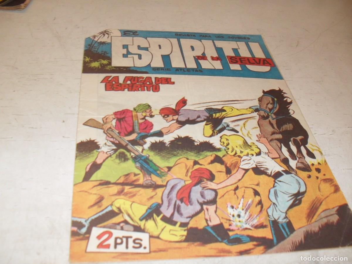 Tebeos: (ORIGINAL),EL ESPIRITU DE LA SELVA N&ordm; 57,LA FUGA DEL ESPIRITU,DE LOPEZ BLANCO,DE 90,MAGA,1962