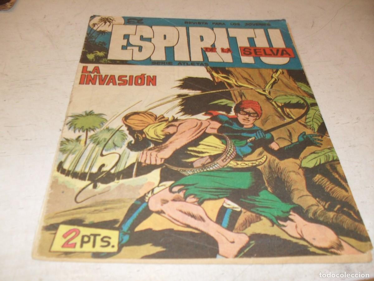 Tebeos: (ORIGINAL),EL ESPIRITU DE LA SELVA N&ordm; 56,LA INVASION,DE LOPEZ BLANCO,DE 90,MAGA,1962