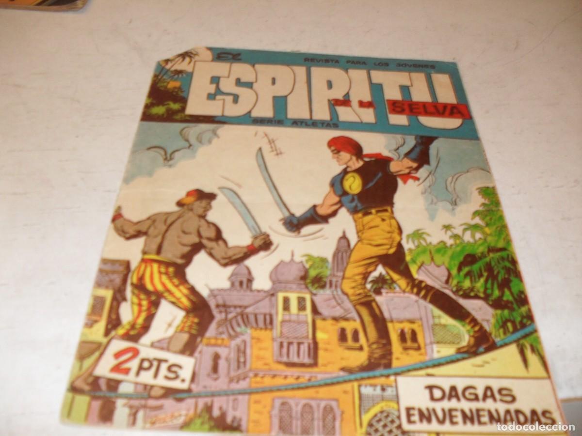 Tebeos: (ORIGINAL),EL ESPIRITU DE LA SELVA N&ordm; 12,DAGAS ENVENENADAS,DE LOPEZ BLANCO,DE 90,MAGA,1962