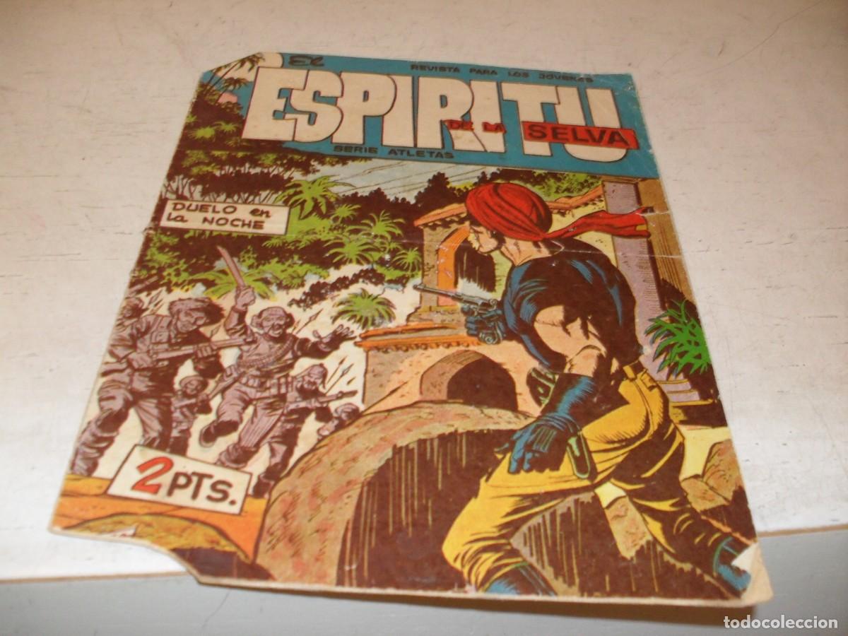 Tebeos: (ORIGINAL),EL ESPIRITU DE LA SELVA N&ordm; 9,DUELO EN LA NOCHE,DE LOPEZ BLANCO,DE 90,MAGA,1962