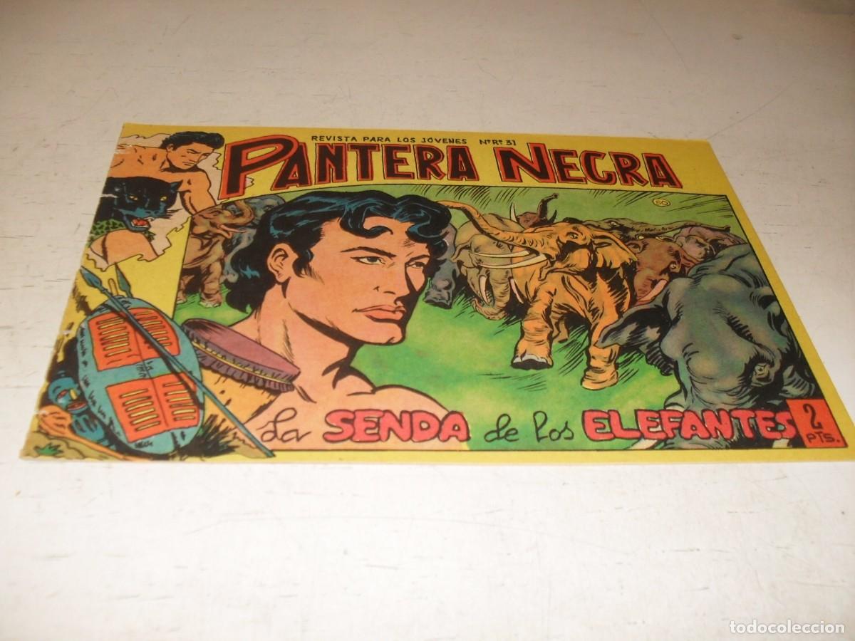 Tebeos: (ORIGINAL),PANTERA NEGRA N&ordm; 50,LA SENDA DE LOS ELEFANTES ,DE 54,MAGA,1964