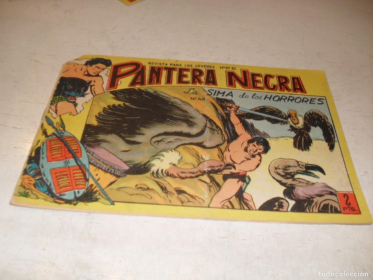Tebeos: (ORIGINAL),PANTERA NEGRA N&ordm; 46,LA SIMA DE LOS HORRORES,DE 54,MAGA,1964