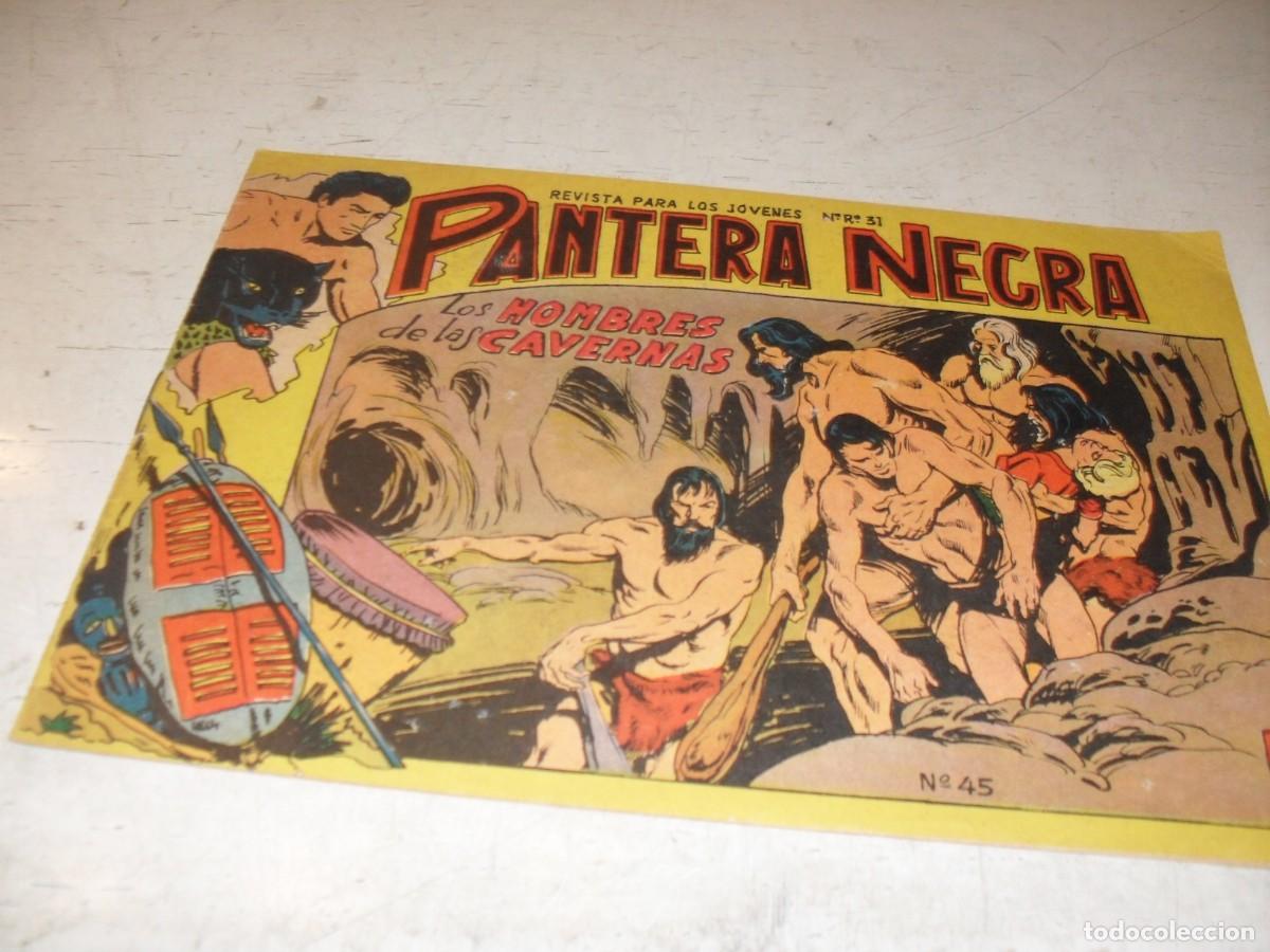 Tebeos: (ORIGINAL),PANTERA NEGRA N&ordm; 45,EL HOMBRE DE LAS CAVERNAS,DE 54,MAGA,1964