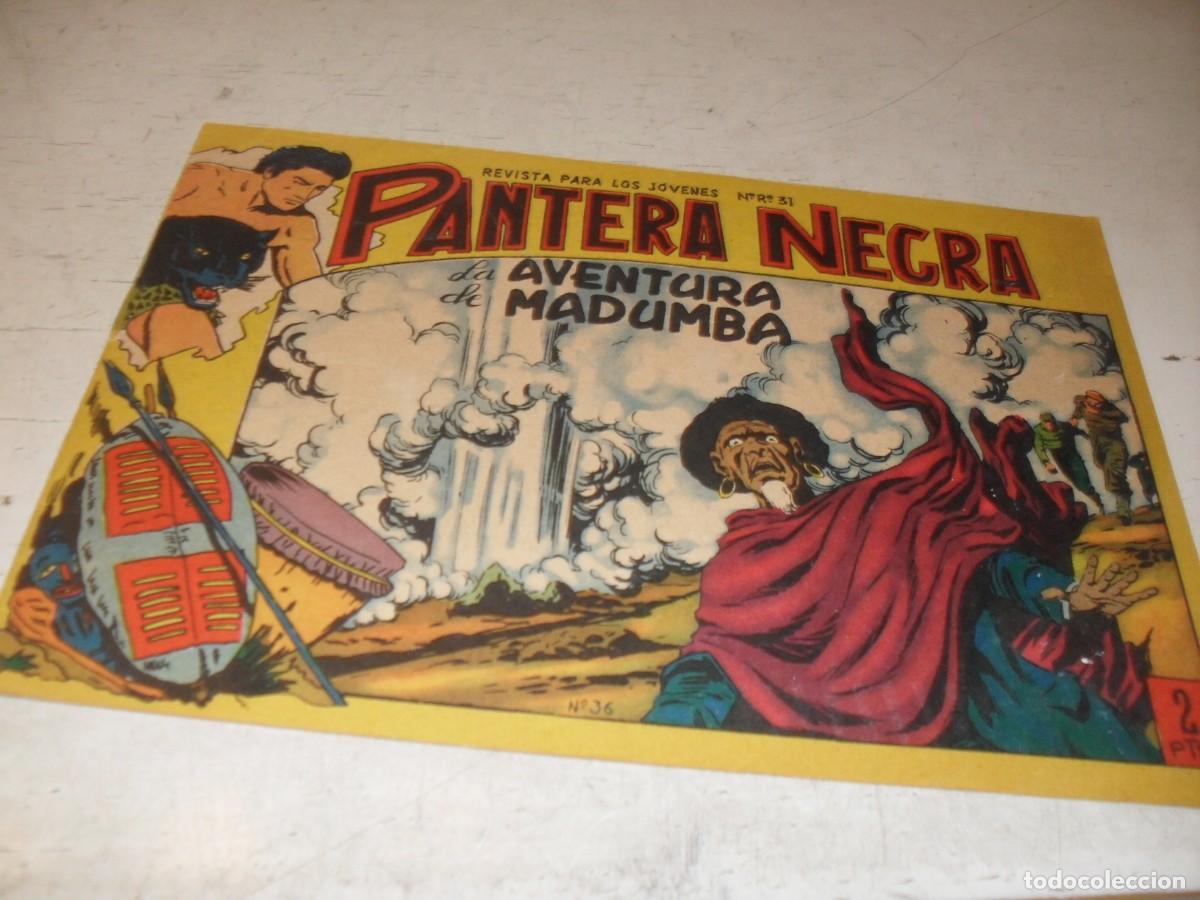 Tebeos: (ORIGINAL),PANTERA NEGRA N&ordm; 36,LA AVENTURA DE MADUMBA,DE 54,MAGA,1964