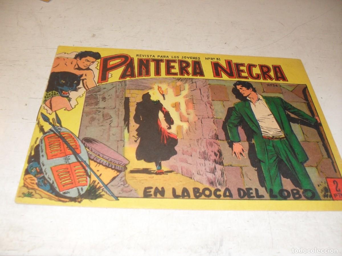 Tebeos: (ORIGINAL),PANTERA NEGRA N&ordm; 34,EN LA BOCA DEL LOBO,DE 54,MAGA,1964