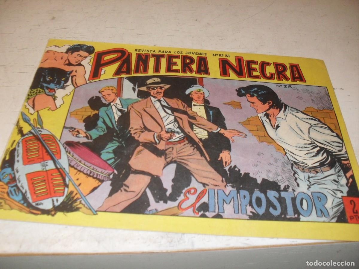 Tebeos: (ORIGINAL),PANTERA NEGRA N&ordm; 28,EL IMPOSTOR,DE 54,MAGA,1964