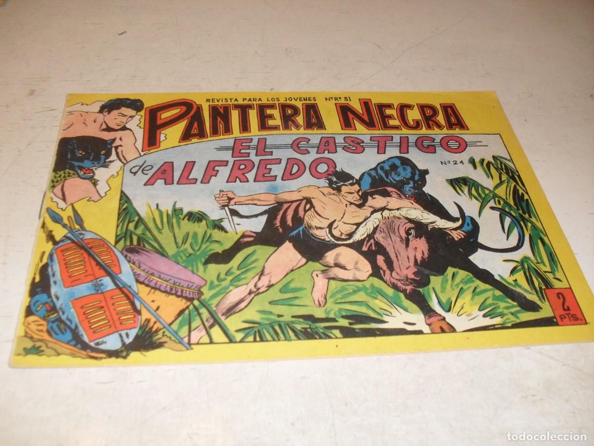 Tebeos: (ORIGINAL),PANTERA NEGRA N&ordm; 24,EL CASTIGO DE ALFREDO,DE 54,MAGA,1964