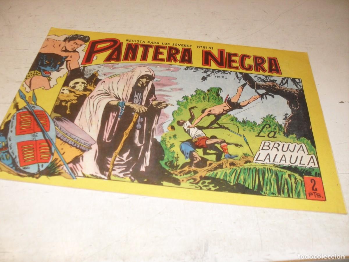 Tebeos: (ORIGINAL),PANTERA NEGRA N&ordm; 21,LA BRUJA LALAULA,DE 54,MAGA,1964
