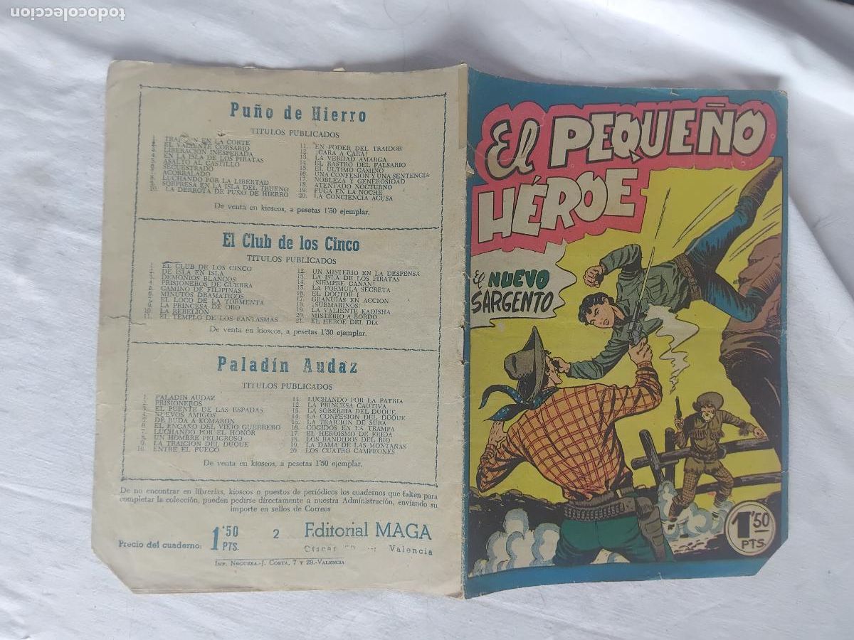 Tebeos: EL PEQUE&Ntilde;O HEROE N&ordm; 2. EDITORIAL MAGA 1958. ORIGINAL.