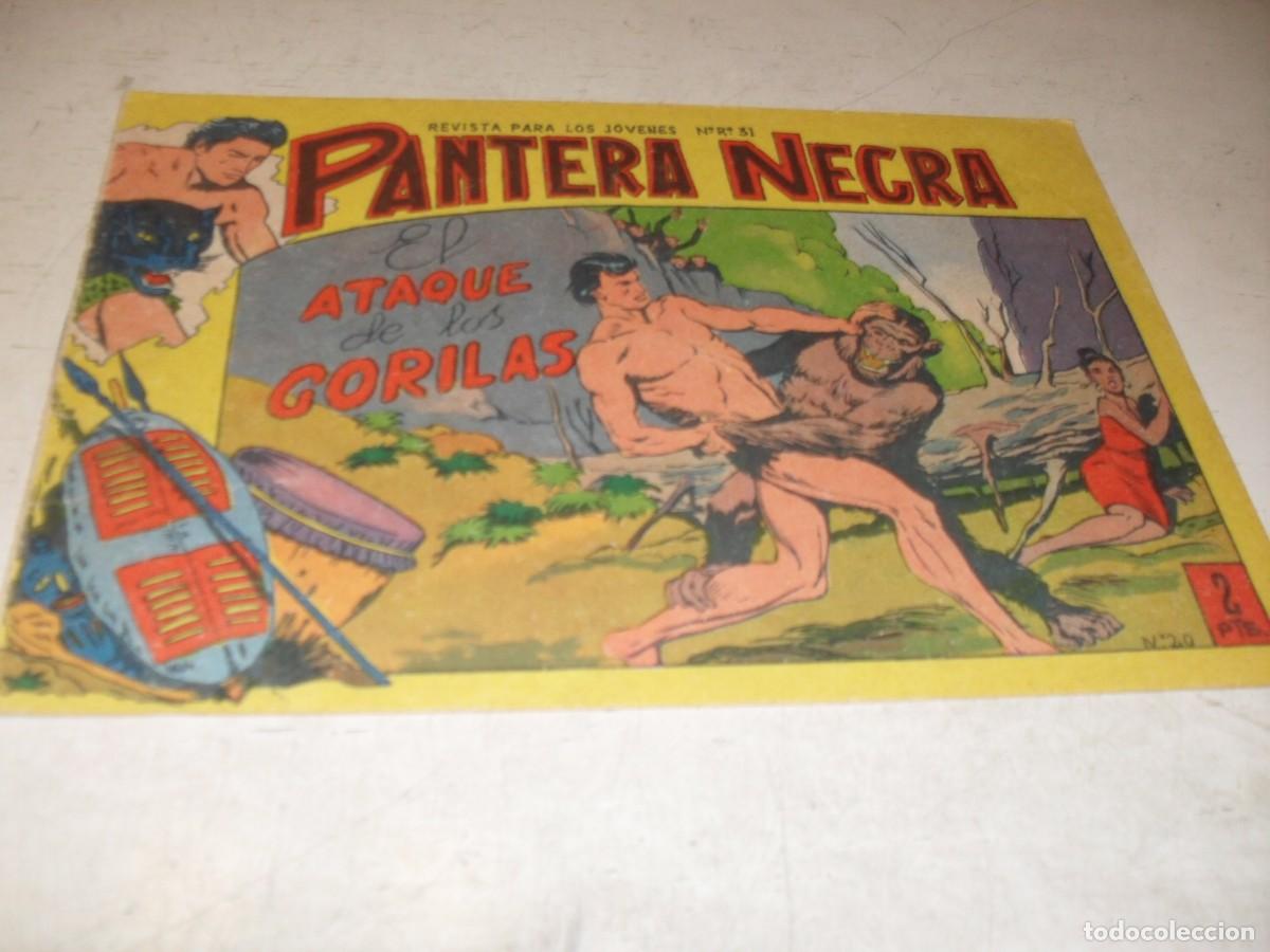 Tebeos: (ORIGINAL),PANTERA NEGRA N&ordm; 20,EL ATAQUE DE LOS GORILAS,DE 54,MAGA,1964