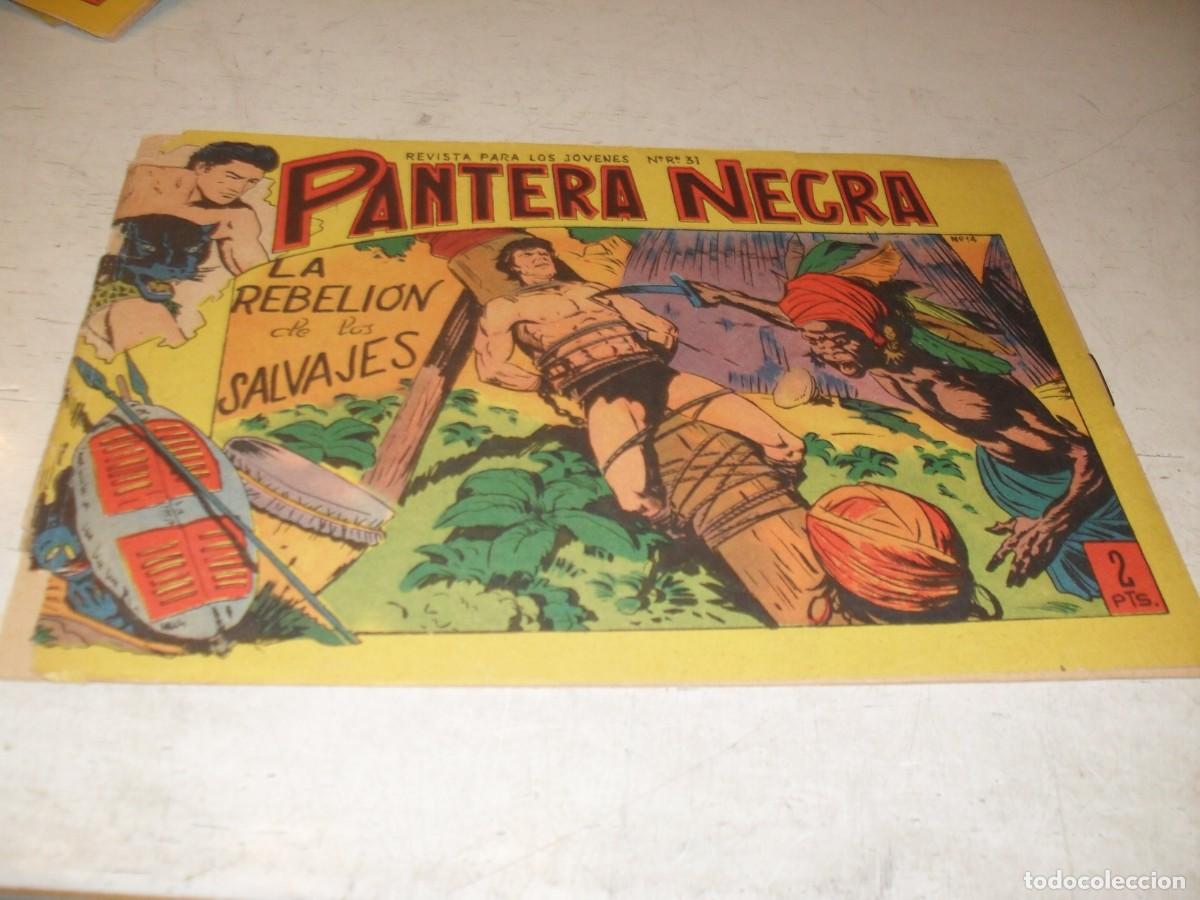 Tebeos: (ORIGINAL),PANTERA NEGRA N&ordm; 14,LA REBELION DE LOS SALVAJES,DE 54,MAGA,1964