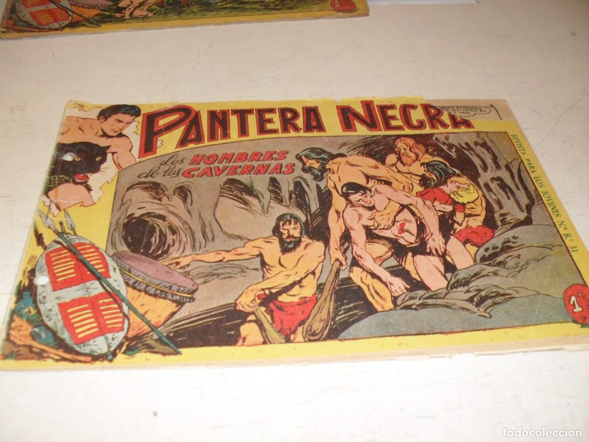 Tebeos: (ORIGINAL),PANTERA NEGRA N&ordm; 45,LOS HOMBRES DE LAS CAVERNAS,DE 329,MAGA,1956