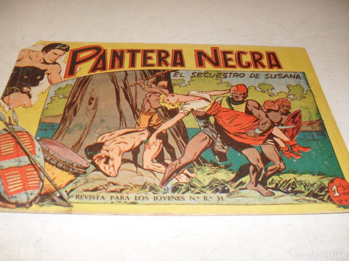 Tebeos: (ORIGINAL),PANTERA NEGRA N&ordm; 44,EL SECUESTRO DE SUSANA,DE 329,MAGA,1956