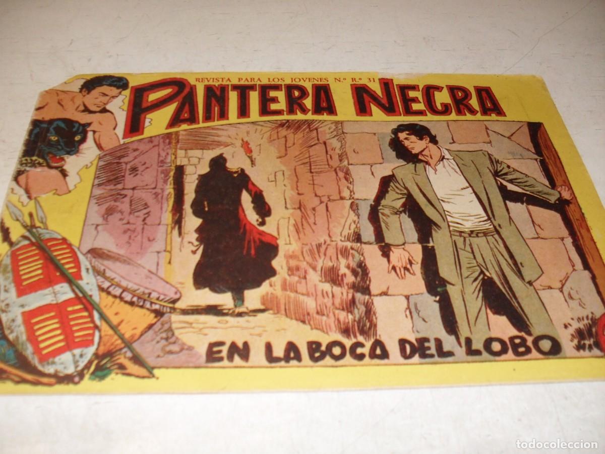 Tebeos: (ORIGINAL),PANTERA NEGRA N&ordm; 34,EN LA BOCA DEL LOBO,DE 329,MAGA,1956