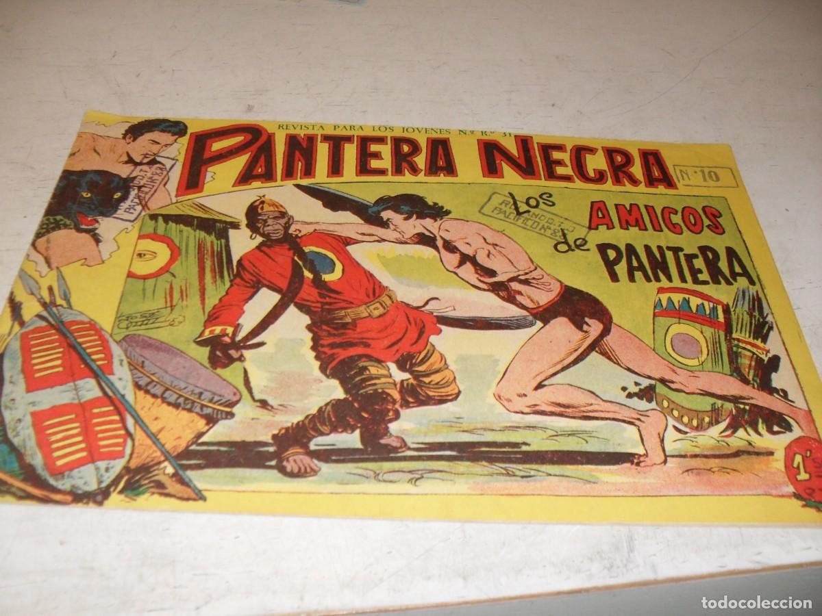 Tebeos: (ORIGINAL),PANTERA NEGRA N&ordm; 10,LOS AMIGOS DE PANTERA,DE 329,MAGA,1956