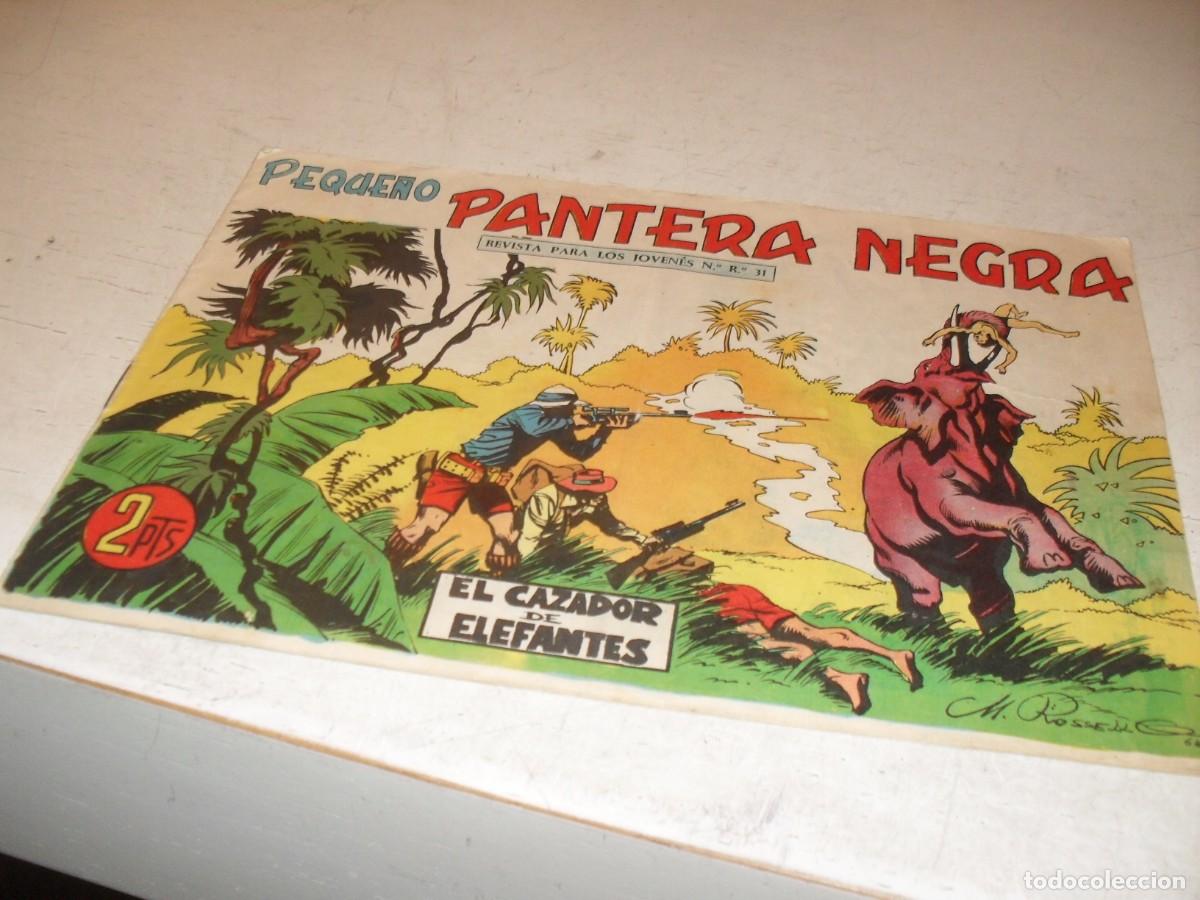 Tebeos: (ORIGINAL),PEQUE&Ntilde;O PANTERA NEGRA N&ordm; 322,ULTIMOS N&ordm;,EL CAZADOR DE ELEFANTES,DE 329,MAGA,1956