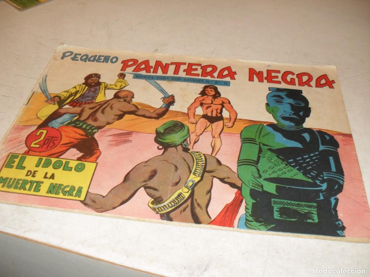 Tebeos: (ORIGINAL),PEQUE&Ntilde;O PANTERA NEGRA N&ordm; 321,ULTIMOS N&ordm;,EL IDOLO DE LA MUERTE NEGRA,DE 329,MAGA,1956