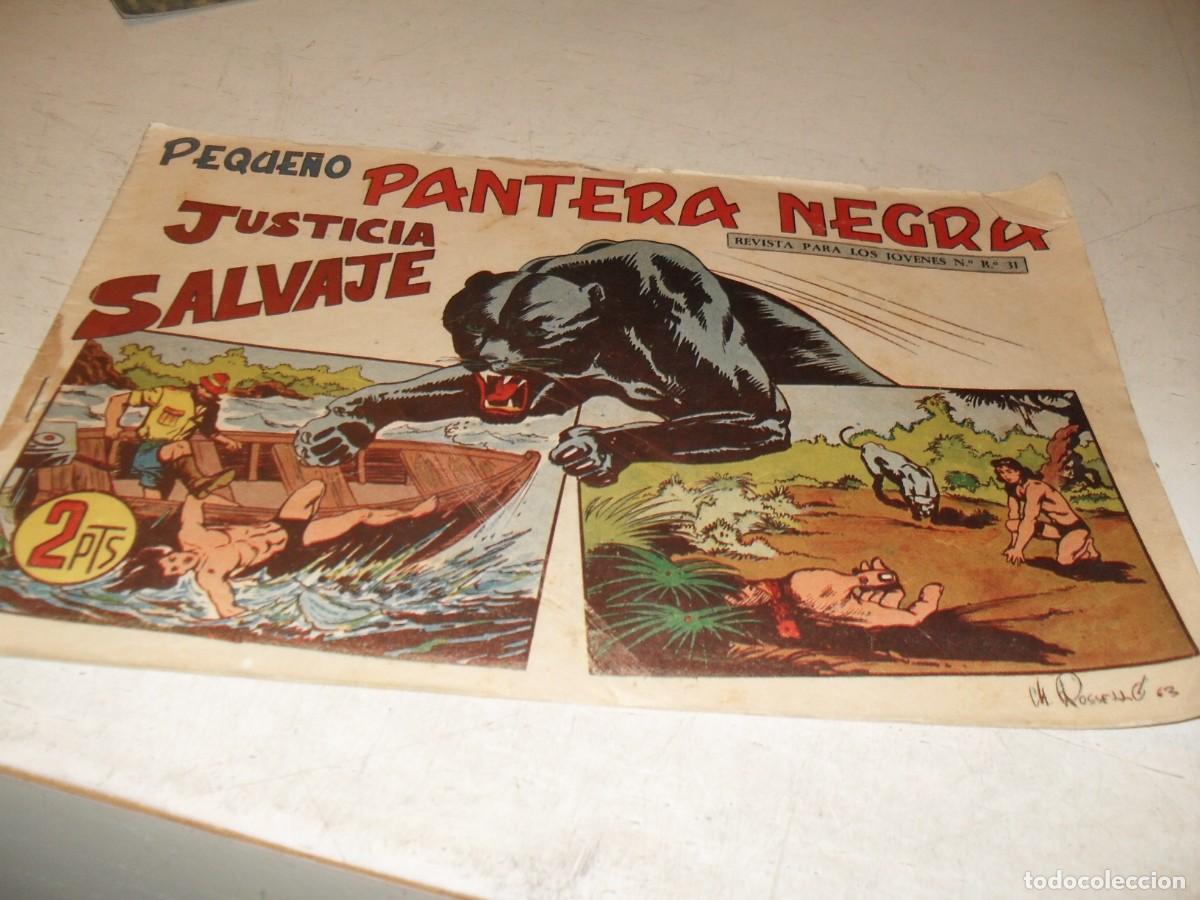 Tebeos: (ORIGINAL),PEQUE&Ntilde;O PANTERA NEGRA N&ordm; 311,JUSTICIA SALVAJE,DE 329,MAGA,1956