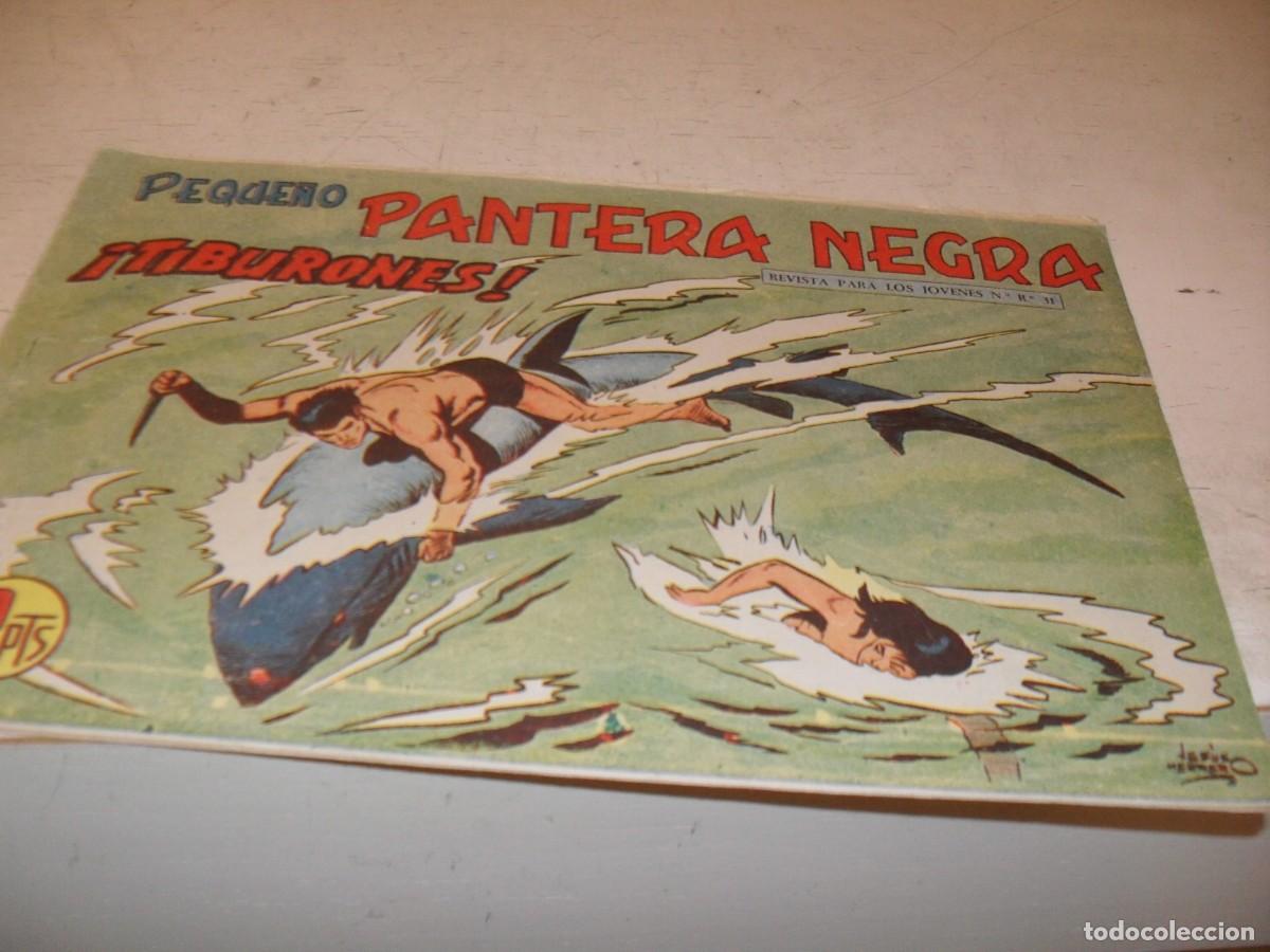 Tebeos: (ORIGINAL),PEQUE&Ntilde;O PANTERA NEGRA N&ordm; 208,TIBURONES,DE 329,MAGA,1956