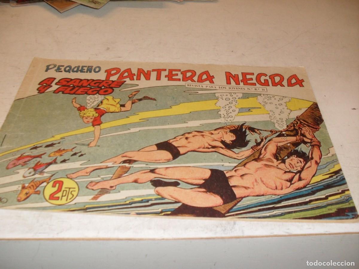 Tebeos: (ORIGINAL),PEQUE&Ntilde;O PANTERA NEGRA N&ordm; 207,A SANGRE Y FUEGO,DE 329,MAGA,1956