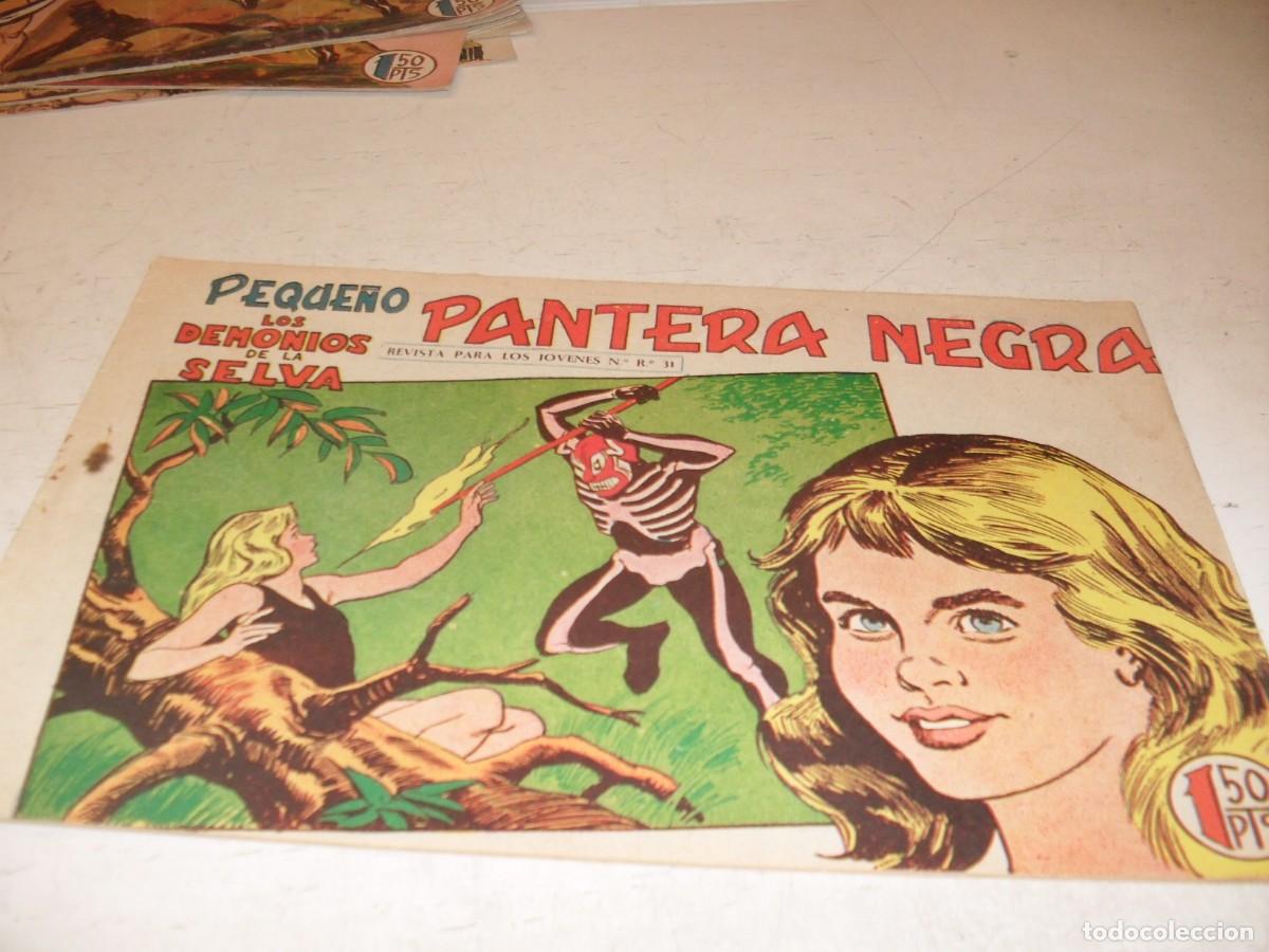 Tebeos: (ORIGINAL),PEQUE&Ntilde;O PANTERA NEGRA N&ordm; 168,LOS DEMONIOS DE LA SELVA,DE 329,MAGA,1956