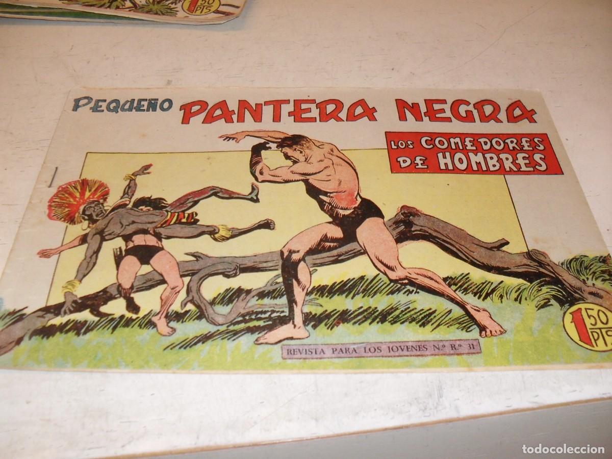 Tebeos: (ORIGINAL),PEQUE&Ntilde;O PANTERA NEGRA N&ordm; 160,LOS COMEDORES DE HOMBRES,DE 329,MAGA,1956