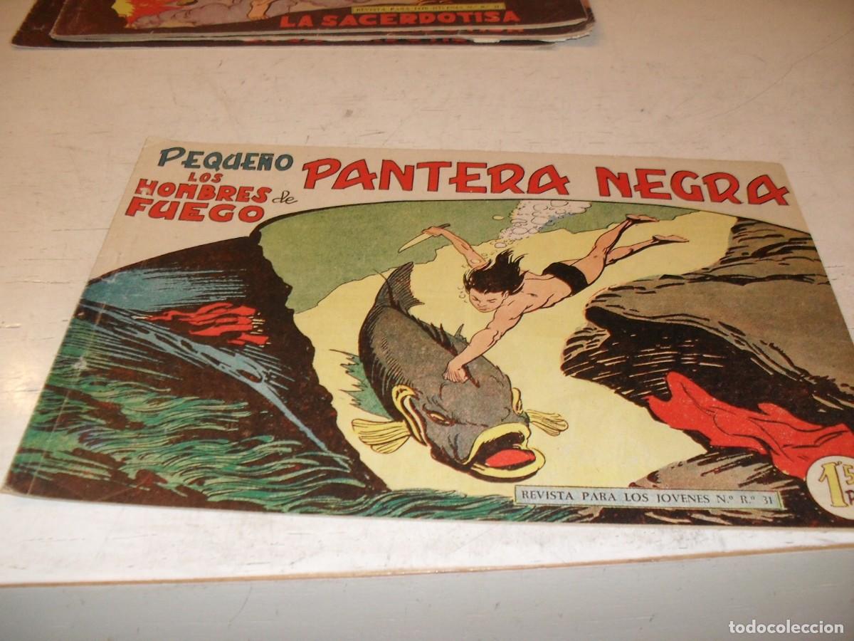 Tebeos: (ORIGINAL),PEQUE&Ntilde;O PANTERA NEGRA N&ordm; 155,LOS HOMBRES DE FUEGO,DE 329,MAGA,1956