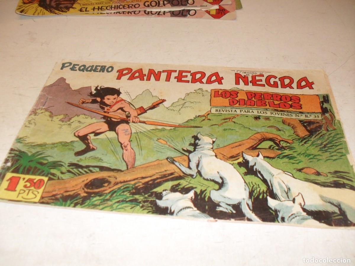 Tebeos: (ORIGINAL),PEQUE&Ntilde;O PANTERA NEGRA N&ordm; 142,LOS PERROS DIABLOS,DE 329,MAGA,1956