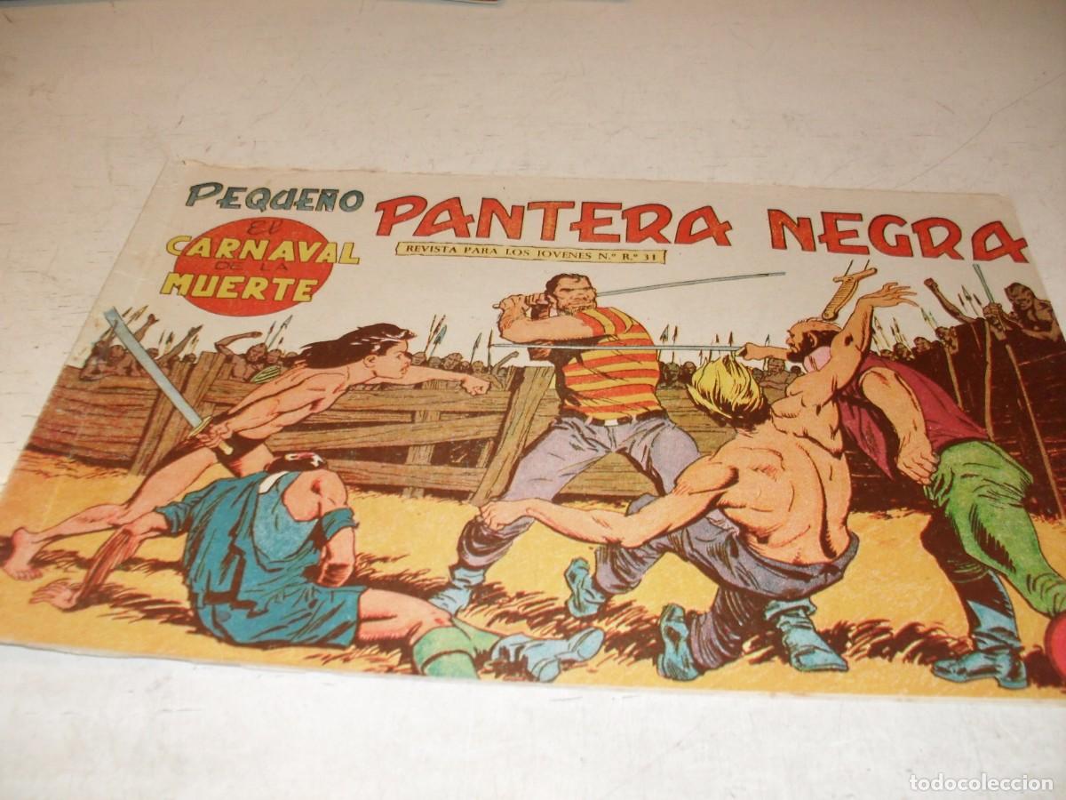 Tebeos: (ORIGINAL),PEQUE&Ntilde;O PANTERA NEGRA N&ordm; 140,EL CARNAVAL DE LA MUERTE,DE 329,MAGA,1956